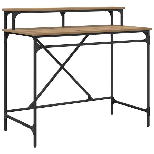 vidaXL P&ouml;yt&auml; Artisan tammi 100 x 50 x 90 cm Tekninen puu