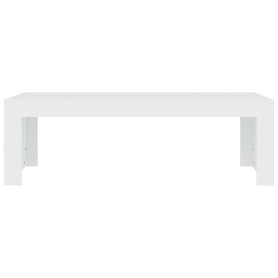 vidaXL Sohvapöytä valkoinen 110x50x35 cm lastulevy