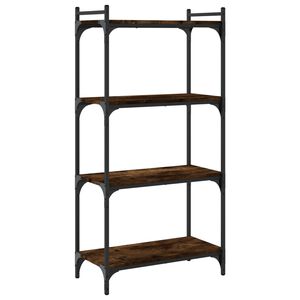 vidaXL Kirjahylly 4 kerrosta savutammi 60x30x120 cm tekninen puu