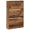 vidaXL Kenk&auml;kaappi 80 x 21 x 125,5 cm Tekninen puu Vanha puu
