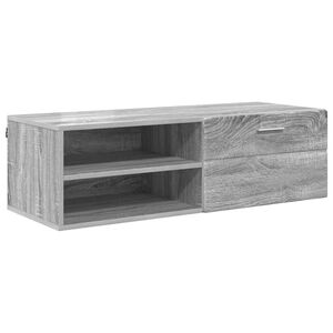 vidaXL puinen kaappi 100,5 x 39 x 30 cm Harmaa Sonoma Tekninen puu