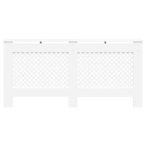 vidaXL L&auml;mp&ouml;patterin suoja MDF 172x19x81,5 cm valkoinen