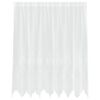 vidaXL Verkkoverho verhoilla Valkoinen 160 x 200 cm Polyesteri