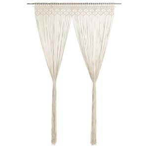 vidaXL Macrame verho 140x240 cm puuvilla