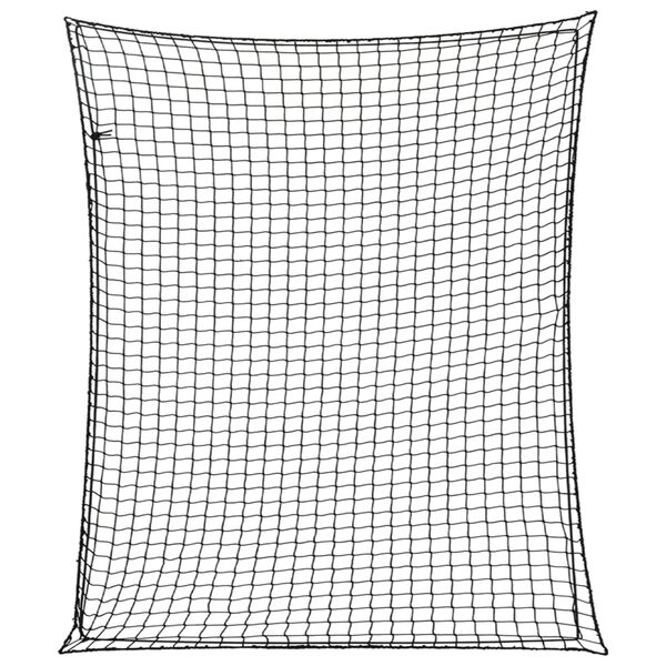 vidaXL Per&auml;k&auml;rryn verkko joustavalla k&ouml;ydell&auml; musta 3,5x3 m PP