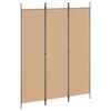 vidaXL 3-paneelinen huoneen jakaja Beige 5FT King Size Kangas
