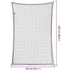 vidaXL Peräkärryn verkko joustavalla köydellä musta 2,2x1,5 m PP