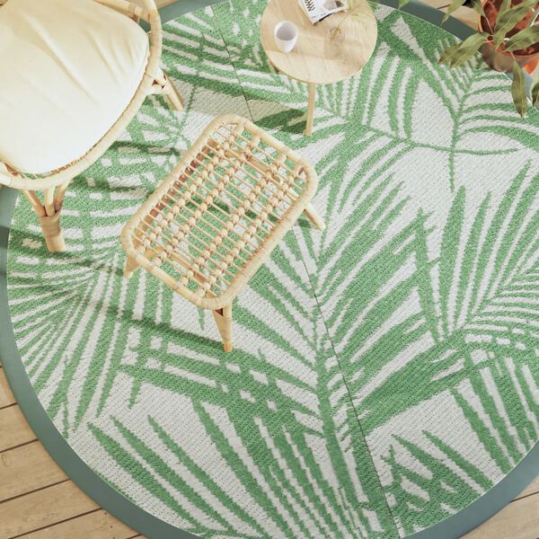 vidaXL Ulkomatto ARAKIL Vihre&auml; &Oslash;200 cm PP