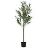 vidaXL Keinotekoinen oliivipuu 450 Lehdet 120 cm Vihre&auml;