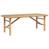 vidaXL Sohvap&ouml;yt&auml; Ruskea 110 x 50 x 43 cm Bambu