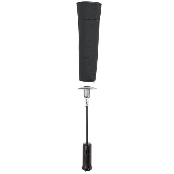 vidaXL Lämmittimen suojus pyramidi musta 86x47x241 cm 420D Oxford