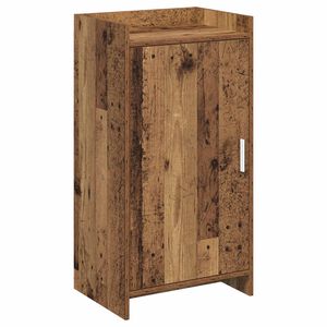 vidaXL Kenk&auml;kaappi ovella Vanha puu 48 x 36 x 92 cm Tekninen puu