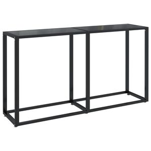 vidaXL Konsolip&ouml;yt&auml; musta 140x35x75,5 cm karkaistu lasi
