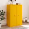 vidaXL Kaappikahvat 2 pcs Sinappikeltainen 85 x 45 mm Metalli