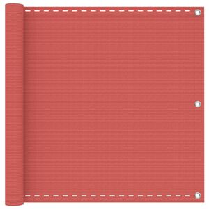 vidaXL Parvekkeen Verho Terrakotta 75 x 700 cm HDPE ja alumiini