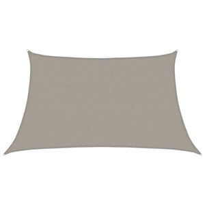 vidaXL Aurinkokenk&auml;purje 160 g/m&sup2; Puolisuunnikas vaaleanharmaa 3/4x2 m HDPE