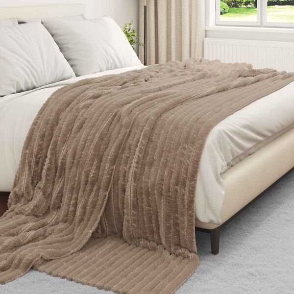 vidaXL Heittoviltti Camel 270 x 240 cm Fleese