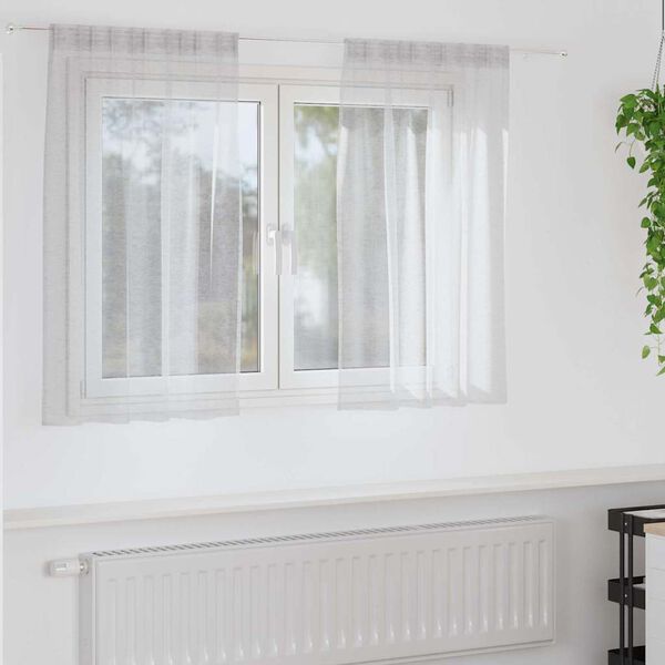 vidaXL Verhosatiini 2 pcs Vaaleanharmaa 140 x 140 cm Polyesteri