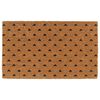 vidaXL Ovimatto luonnollinen 45x75 cm tuftattu kookos