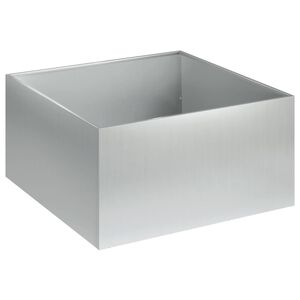 vidaXL Puutarha ruukku Hopea 40 x 40 x 30 cm Galvanoitu ter&auml;s