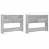 vidaXL Sein&auml;kenk&auml;kaapit 2 kpl betoninharmaa 80x18x60 cm lastulevy