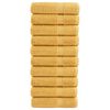 vidaXL Premium Pyyhkeet SOLUND 10 kpl kulta 50x100 cm 600 gsm