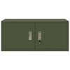 vidaXL S&auml;ilytyskaappi s&auml;ilytystilassa Oliivivihre&auml; 90 x 40 x 40 cm