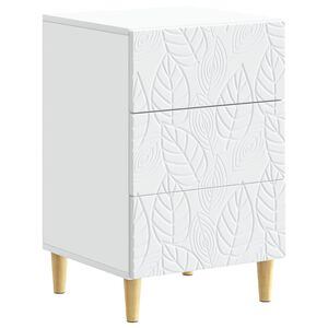 vidaXL Y&ouml;p&ouml;yt&auml; valkoinen 43 x 39,5 x 66,5 cm Tekninen puu