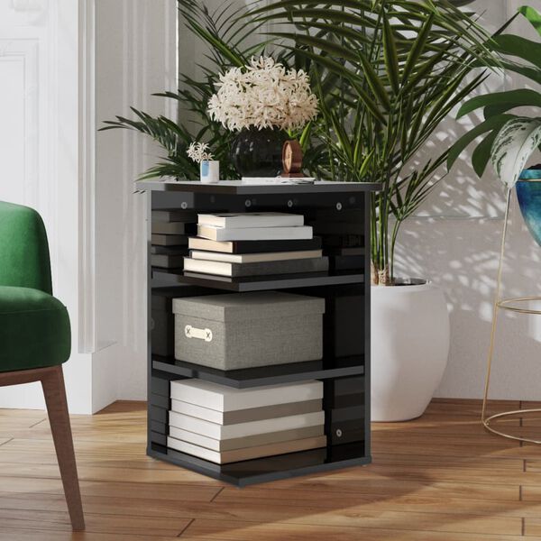 vidaXL Sivukaappi korkeakiilto harmaa 35x35x55 cm lastulevy