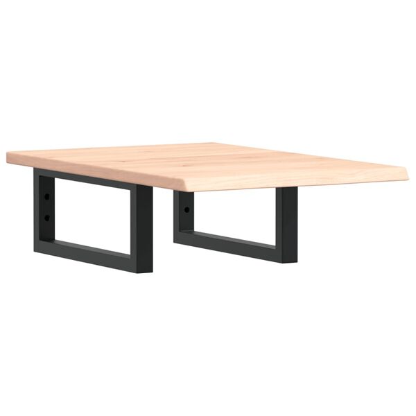 vidaXL Pesuallashylly seinälle teräs ja täysi tammi