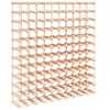 vidaXL Viinipulloteline 120 pullolle 112,5x23x123,5 cm t&auml;ysi m&auml;nty