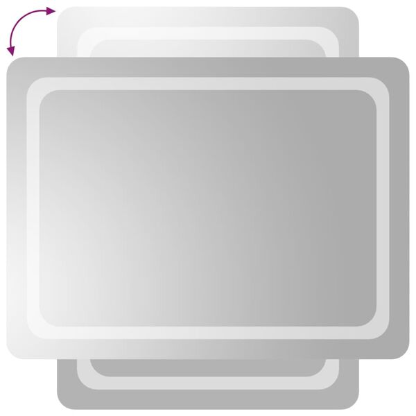 vidaXL Kylpyhuoneen LED-peili 60x80 cm