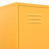 vidaXL Pukukaappi sinapinkeltainen 35x46x180 cm teräs