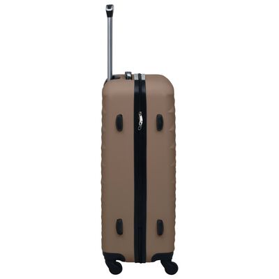 vidaXL Kovapintainen matkalaukkusetti 2 kpl ruskea ABS