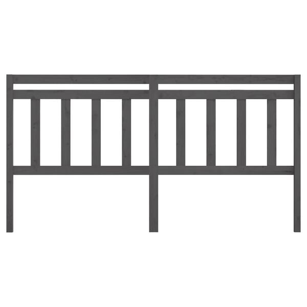 vidaXL S&auml;ngynp&auml;&auml;ty harmaa 186x4x100 cm t&auml;ysi m&auml;nty