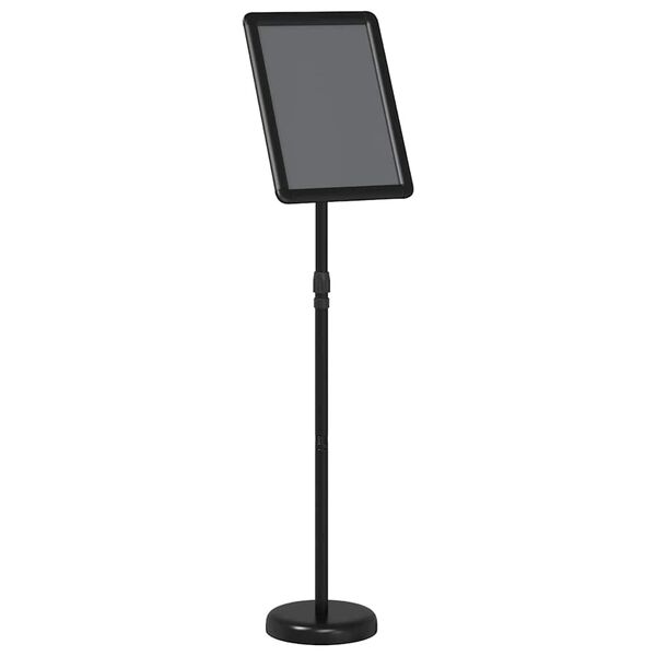 vidaXL Messun&auml;yt&ouml;t Musta 25 x 25 x 125 cm Alumiini