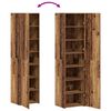 vidaXL Korkea kaappi 2 pcs Vanha puu 45 x 42,5 x 185 cm