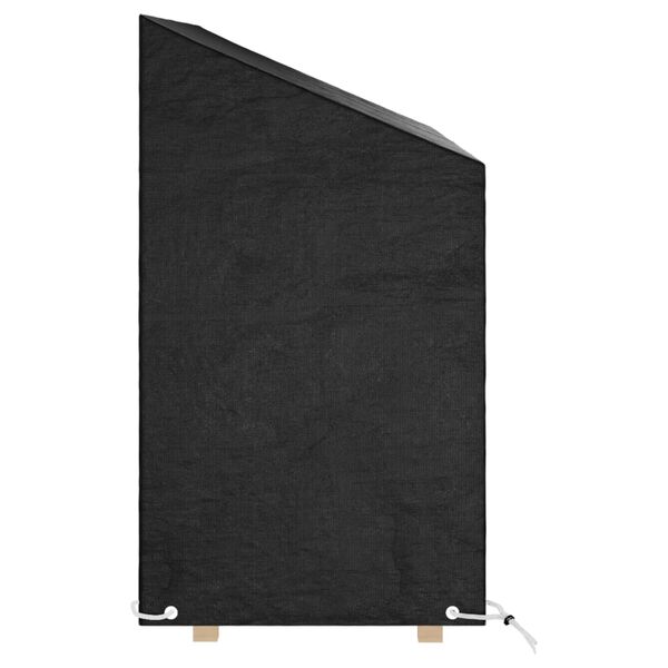 vidaXL Puutarhapenkkisuojat 2 kpl 8 purjerengasta 160x70x70/88 cm PE