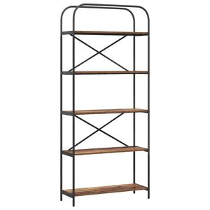 vidaXL Kirjahylly Vanha puu 80 x 30 x 183 cm Tekninen puu