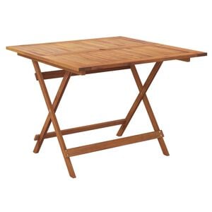 vidaXL Kokoontaittuva puutarhap&ouml;yt&auml; 90x90x75 cm t&auml;ysi akasiapuu
