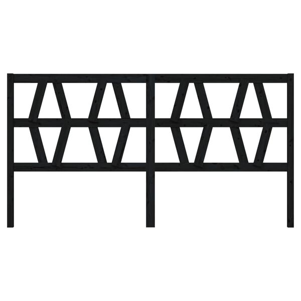 vidaXL S&auml;ngynp&auml;&auml;ty musta 206x4x100 cm t&auml;ysi m&auml;nty