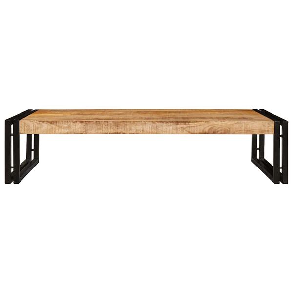 vidaXL Kylpyhuoneshelf Ruskea 100 x 50 x 23 cm Kovan karkean mangopuun