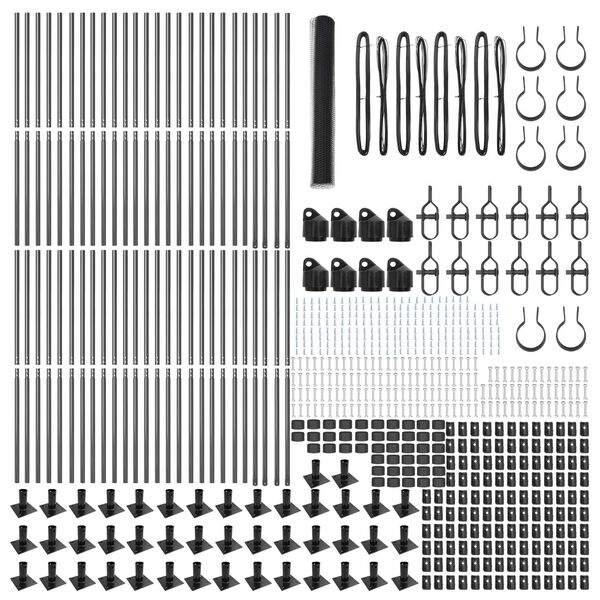 vidaXL Aitalatu Harmaa 100 x 1,2 m (25 mm verkko) Ter&auml;st&auml; ja PVC:t&auml;