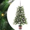 vidaXL Joulukuusi 150 LED-valoilla jalustalla Vihre&auml; 90 cm PE