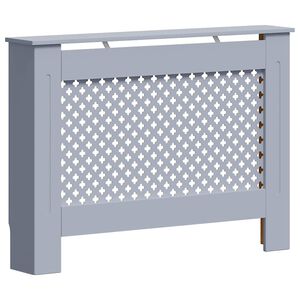 vidaXL L&auml;mp&ouml;patterin suoja antrasiitti 112x19x81,5 cm MDF