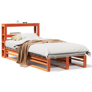 vidaXL S&auml;ngynrunko ilman patjaa vahanruskea 75x190 cm t&auml;ysi m&auml;nty