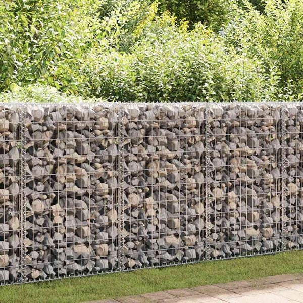 vidaXL Gabion/kivikori kansilla galvanoitu vaijeri 100x50x30 cm