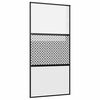 vidaXL Lasiovi 102,5 x 2 x 205 cm Alumiini Musta