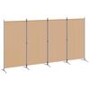 vidaXL 4-paneelinen huoneen jakaja Beige 346 x 180 cm Kangas