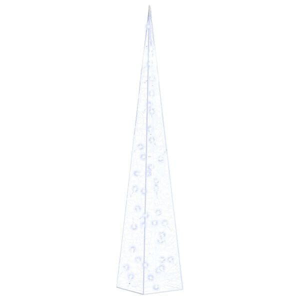 vidaXL LED koristevalokartio sininen akryyli 90 cm